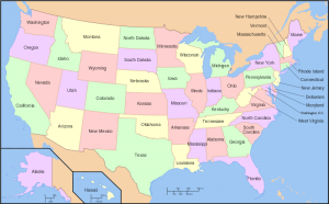 USA map with state links