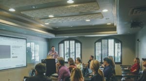 Students in a classroom