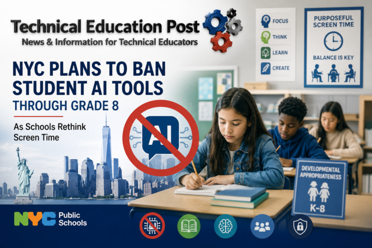 NYC Plans to Ban Student AI Tools Through Grade 8 as Schools Rethink Screen Time