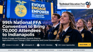 FFA students at the 99th National FFA Convention in Indianapolis, celebrating agricultural education, STEM careers and leadership.