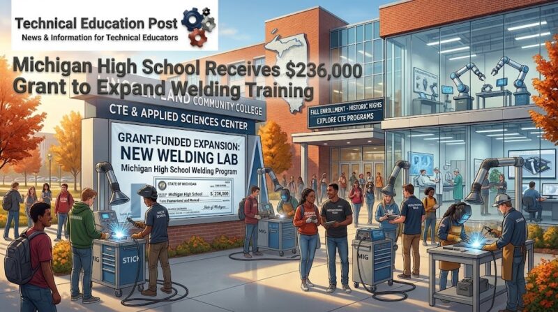 Michigan High School Receives $236,000 Grant to Expand Welding Training